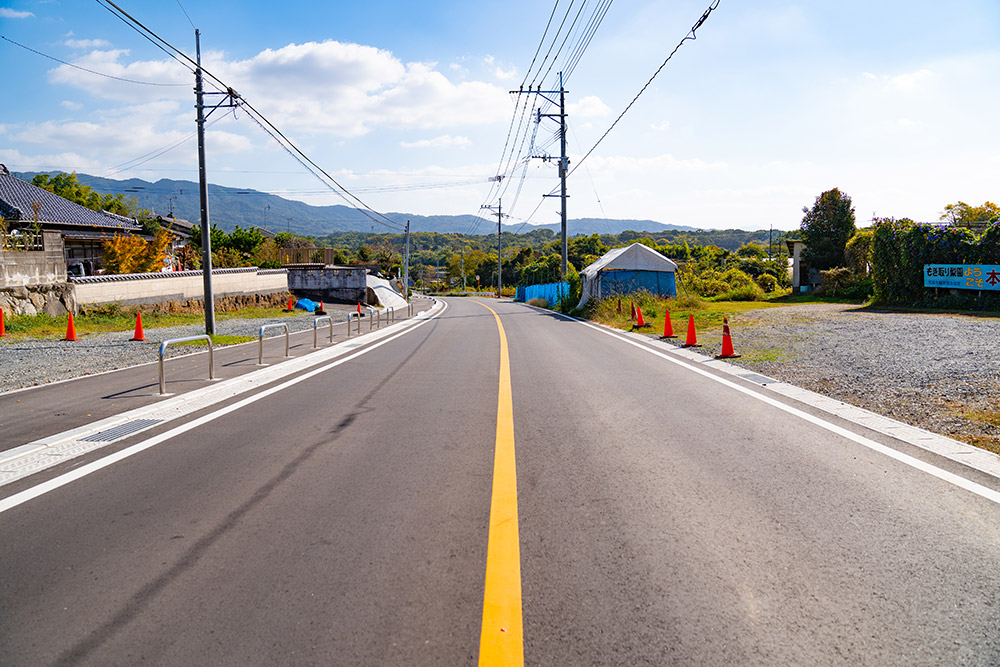 R4川後田府本線道路改良工事の建築実績写真