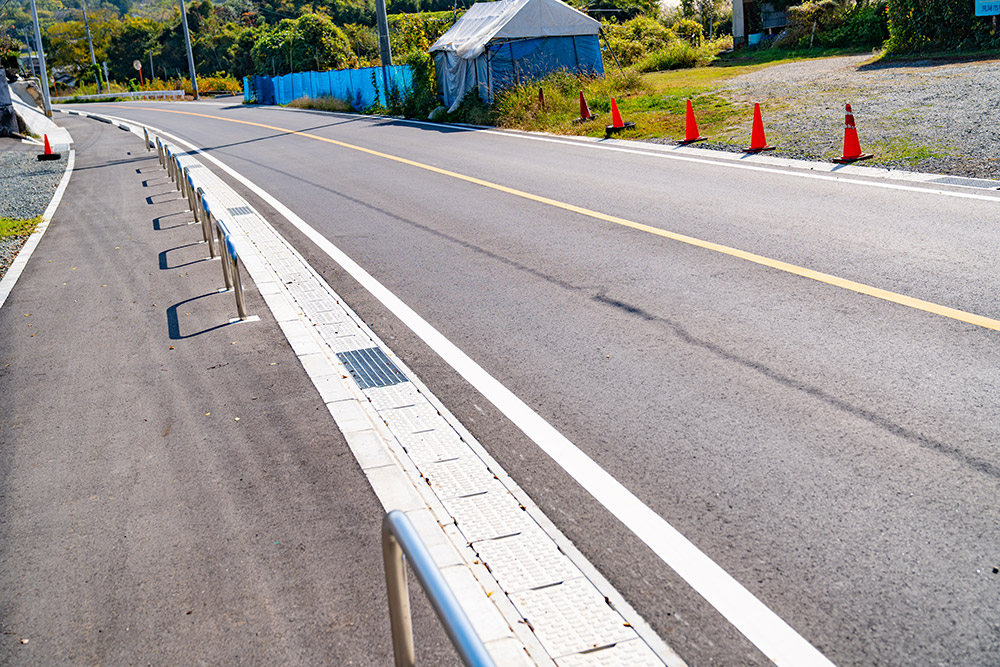 R4川後田府本線道路改良工事の実績写真