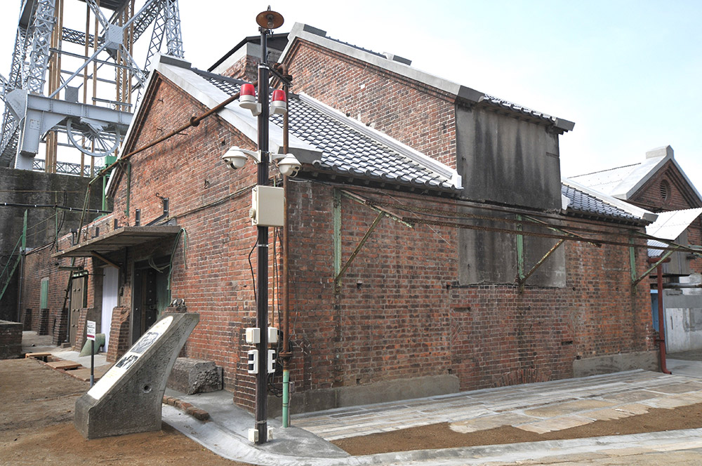 万田坑第二竪坑櫓補修工事の実績写真