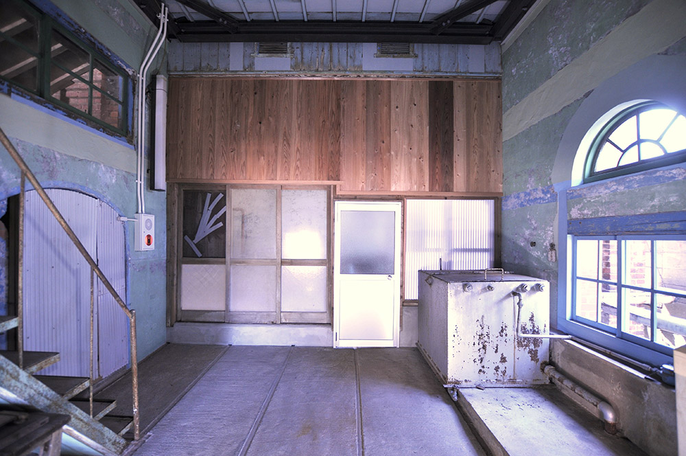 万田坑第二竪坑櫓補修工事の実績写真