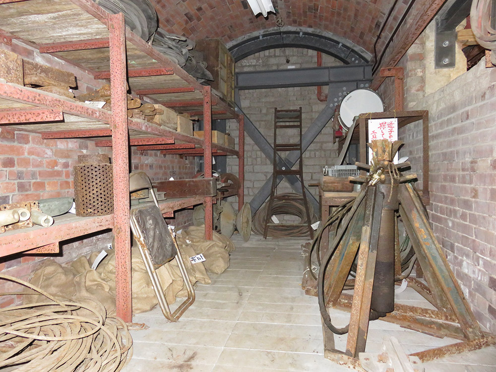 万田坑第二竪坑櫓補修工事の実績写真